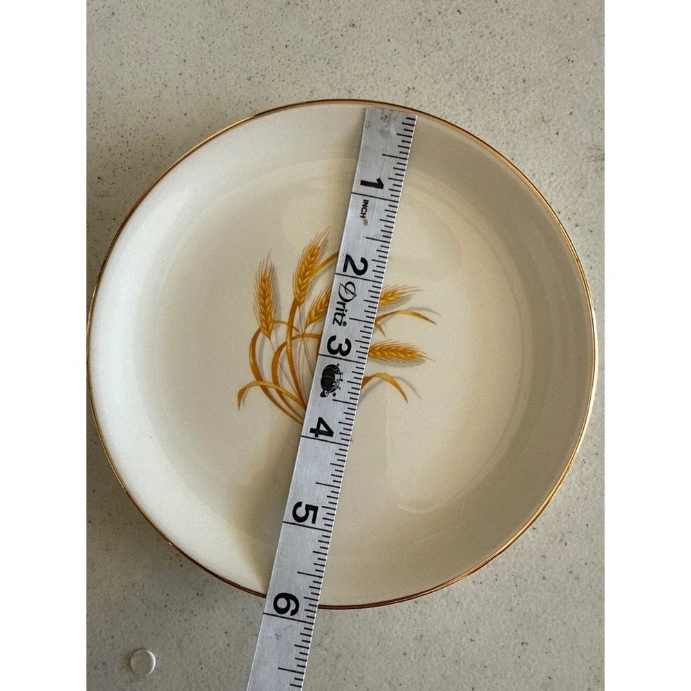 Golden Wheat Vintage 22K Gold Trim‎ 6.25 inch Bread Side Plate Made in USA